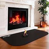 FLASLD Feuerfeste Matte für den Innenbereich, Flammensichere Matte für den Außenbereich, Glasfaserteppich für Herd und Chiminea,...