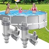 Pool Plunger Ventil Plus für oberirdischen Pool, 2 in 1 Kolbenventil Pool Ersatzteile, Pool Zubehör für Intex/Bestway/Coleman Pool,...