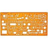 Standardgraph Stencil - Hydraulik, Pneumatik, Fluidtechnik Flusssteuerung Schema Symbols Installation Schablone - Sanitär, Heizungs,...