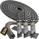 Ofendichtschnur Hitzebeständiger Kleber 12mm x 4 Meter Set | Ofen Dichtschnur für Kaminofen Kamintür Kamin Dichtband | Kamindichtung...