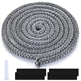 Ofendichtschnur ø 12mm,Dichtschnur für Kaminofen 2,5m- Feuerfestes Kamin Dichtband & Ofenrohr Dichtung-Hitzebeständige...