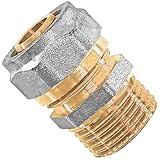 MegaHaustechnik Übergang mit 1/2 Zoll Außengewinde AG Schraubfitting für Mehrschichtverbundrohr 16x2 mm (AußenØ x Wandstärke) aus...