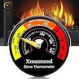 Kaminofen Thermometer Magnetisch Feuer Herd Rohr Thermometer Messgerät für Holz Log Kaminrohr Ofen Temperatur, Kamine, öfen &...
