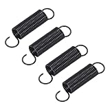 QUARKZMAN 4Stk Mikrowelle Ofen Tür Feder Universal Riegel Feder Aluminum 7x25MM Kompatibel für Ofen Herd Range Schwarz