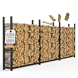 LAWA Living and Lifestyle Kaminholzregal aussen Metall 335x25x115cm