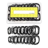 Fsahiuf 200 Stück O-Ringe für Uhren,18 Größen Schwarz Gummi Wasserdicht O-Ring Dichtung für Uhrenreparatur