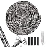 1 Stück Ofendichtschnur Ofen Dichtschnur Ofen Dichtschnur 10mm*3m Dichtungsband für Kaminofen Kamin Dichtband Kamindichtung...
