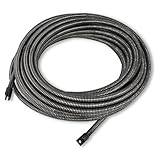 EBERTH 20 Meter lange Spirale für elektrische Rohrreinigungsmaschine, Spiraldurchmesser 13mm, Kupplung M6, für Rohre mit Ø 5-10cm,...