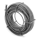 Ø 16 mm + 8 m Federspirale Rohrreinigungsspiralen Set Rohrbreite: Ø 30-100 mm für Rohrreinigungsgerät Rohrreiniger...
