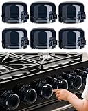 6 Stück Herdknopf Kindersicherung, Universalgrößefür Herdschutzgitter die Sicherheit von Kindern und Kleinkindern, Herdschutz...