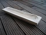 Holzschale, Holzmolle, Holz-Tablett massiv, schwer robust, 60x14 cm