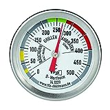 TFA Dostmann 141029 BBQ Thermometer, Analog, 14.1029, zur Garraumtemperaturmessung, für den Grill/Smoker, aus Edelstahl, 18/8, Silber,...
