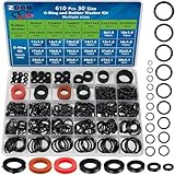 ZDBB 7 Größe Wasserschlauch Dichtung und 20 Größe O-Ring-Sortiment Kit 610 Stück Nitril Unterlegscheiben Set für Sanitär...