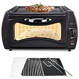 Elektrischer Aufsatzofen mit einstellbarer Temperaturregelung zum Backen von Fladenbrot und Pizza