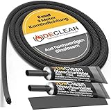 Dichtschnur für Kaminofen 8mm 3 Meter | Ofen Dichtschnur für Kamintür [Ofendichtschnur mit Kleber Hitzebeständig 1000°C]...