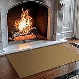 FIREWESS Kaminmatte, Funkenschutzplatte, Feuerfeste Matte, 120x70 cm, Grillmatte für Gasgrill, Grillschutzmatte Silikon-Glasfaser,...