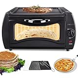 Elektrischer Aufsatzofen mit einstellbarer Temperaturregelung zum Backen und Kochen