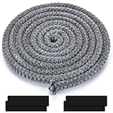 Ofendichtschnur ø 8mm,Dichtschnur für Kaminofen 2,5m- Feuerfestes Kamin Dichtband & Ofenrohr Dichtung-Hitzebeständige...