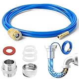 Hochdruck Rohrreiniger, 3M Rohrreinigungsschlauch für Wasserhahn mit Messingdüse & Dichtungen, Abflussreiniger Schlauch für M22 M24...