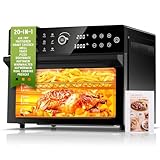 30L Heißluftfritteuse XXL Minibackofen mit LED-Touchscreen, Minibackofen mit Umluft mit 20 Programmen und Zwei Kochmodi, 1800W...