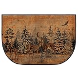 Demissle Kaminteppich, Kaminmatte, Kabine, südwestlich, feuerfest, feuerbeständig, Teppich für Holzofen, Boden für Küche, drinnen...