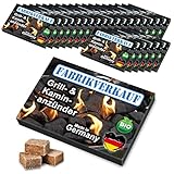 FLAMMBURO FABRIKVERKAUF (24 Schachteln) Anzündwürfel aus Holz und Wachs vom Deutschen Hersteller, Grillanzünder, Kaminanzünder,...