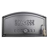 Innbee® Backofentür aus Gusseisen Revisionstüren Ofentür Pizzaofentür Steinofentür Pizzaofen Backofen Pizza Holzofen Garten...