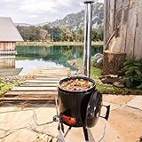 BRAST® Eintopfofen mit Grillfunktion Ofen Kugelgrill Barbecue Grill Outdoor-Küche Gulaschkanone Suppenkessel Hähnchenbräter...